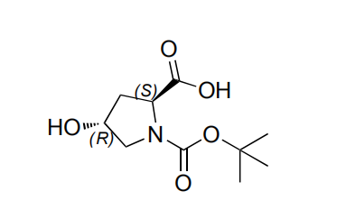 ácido (2S,4R)-1-(terc-butoxicarbonil)-4-hidroxipirrolidina-2-carboxílico biotecnológico soluble en solución
