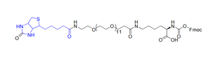 Fmoc-Lys (biotina-PEG12) -OH