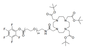 DOTA-tris(TBE)-amido-PEG24-TFP éster