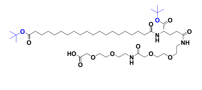 Solución de laboratorio de alta pureza C20-OtBu-Glu (OtBu) -AEEA-AEEA-OH